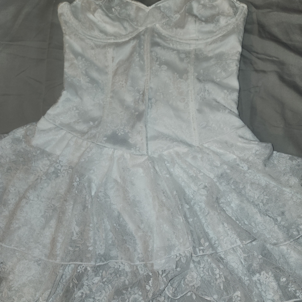 Fashion Nova White Lace Mini Dress